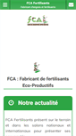 Mobile Screenshot of fca-fertilisants.com